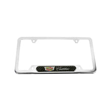 Load image into Gallery viewer, Brand New Universal 2PCS Cadillac Chrome Metal License Plate Frame
