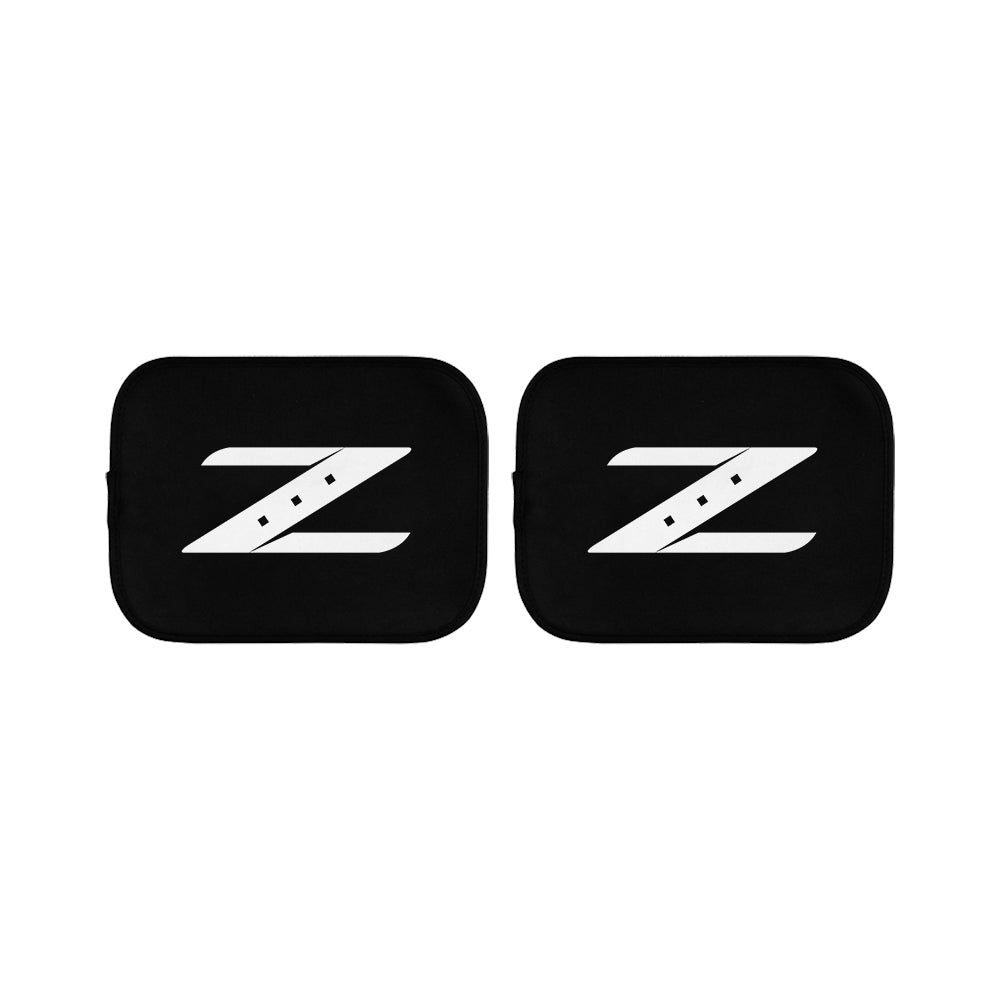 Brand New Universal 4PCS NISSAN Z Racing Black Fabric Car Floor Mats Interior Carpets Floormat