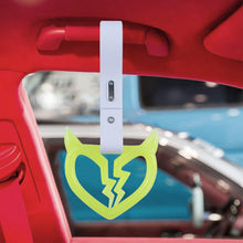 Load image into Gallery viewer, Brand New Devil Demon Broken Heart Yellow Glow In The Dark JDM TSURIKAWA Ring Subway Train Bus Handle Strap Charm Drift