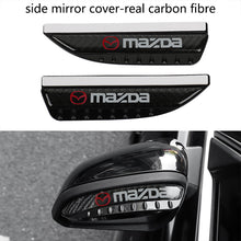 Load image into Gallery viewer, Brand New 2PCS Universal Mazda Carbon Fiber Rear View Side Mirror Visor Shade Rain Shield Water Guard