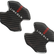 Load image into Gallery viewer, BRAND NEW UNIVERSAL 2PCS LINCOLN REAL CARBON FIBER ANTI-SCRATCH DOOR HANDLE PROTECTOR
