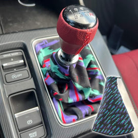 Brand New Universal HKS Pattern Style Black Stitch Fabric Gear Manual Shifter Shift Knob Boot