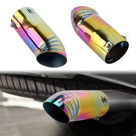 Brand New Neo Chrome Stainless Steel Car Exhaust Muffler Tip Straight Pipe 3'' Inlet