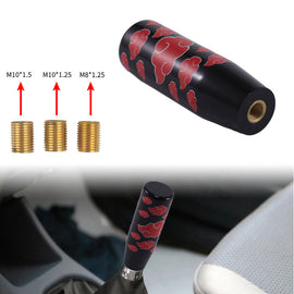 Brand New 12CM Universal Naruto Akatsuki Cloud Glossy Black Stick Manual Car Gear Shift Knob Shifter M8 M10 M12