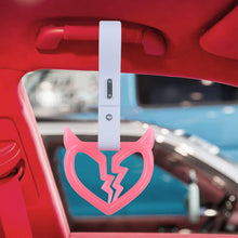 Load image into Gallery viewer, Brand New Devil Demon Broken Heart Glow In The Dark Red JDM TSURIKAWA Ring Subway Train Bus Handle Strap Charm Drift