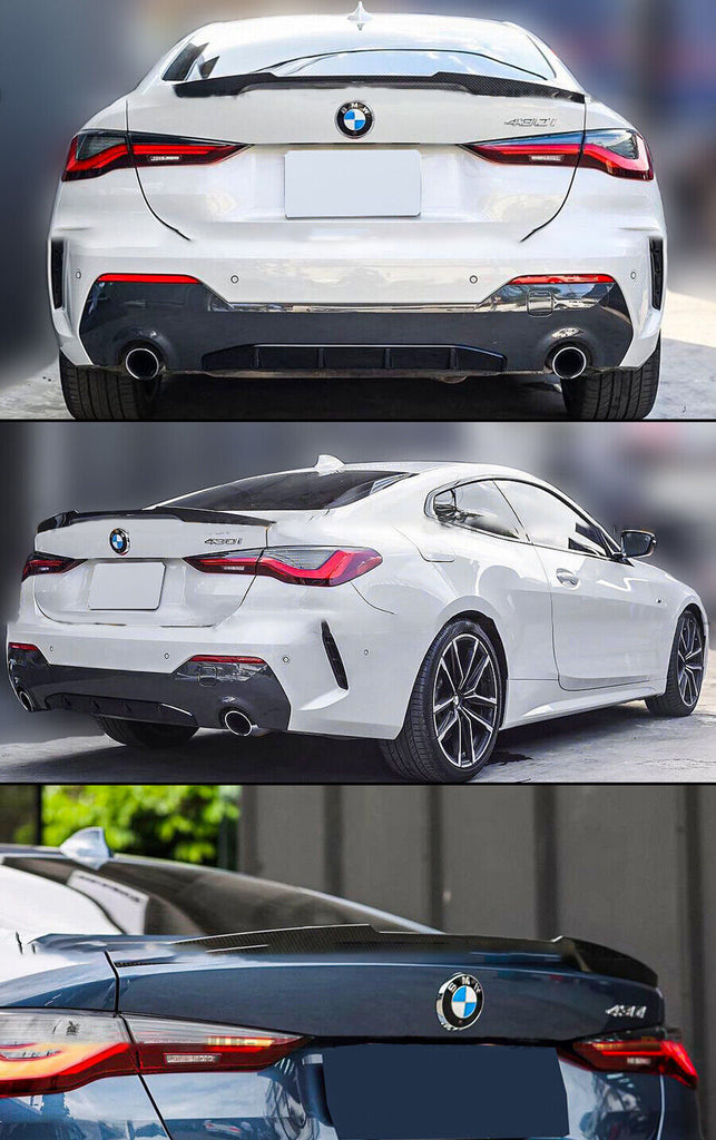 BRAND NEW 2021-2023 BMW G22 4 SERIES 430i & BMW G82 M4 Real Carbon Fiber Rear Trunk M4 STYLE SPOILER