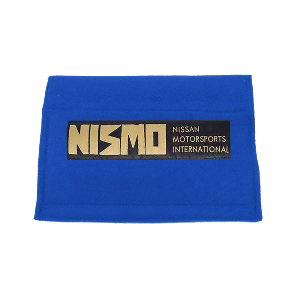 Brand New 2PCS JDM Nissan Nismo Blue Racing Logo Embroidery Seat Belt Cover Shoulder Pads New