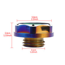 Load image into Gallery viewer, Brand New Jdm Beginner Leaf Burnt Blue Engine Oil Cap With Real Carbon Fiber JDM Sticker Emblem For Honda / Acura