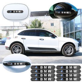 Brand New 8PCS BMW Glossy Black Car Trunk Side Fenders Door Badge Scratch Guard Sticker