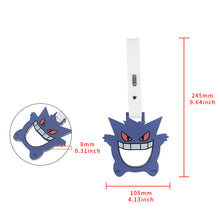 Load image into Gallery viewer, Brand New Anime GENGAR JDM TSURIKAWA Ring Subway Train Bus Handle White Strap Charm Drift