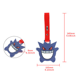 Brand New Anime GENGAR JDM TSURIKAWA Ring Subway Train Bus Handle Red Strap Charm Drift