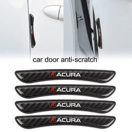 Brand New 4PCS Acura Real Carbon Fiber Anti Scratch Badge Car Door Handle Cover Trim