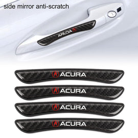 Brand New 4PCS Acura Real Carbon Fiber Anti Scratch Badge Car Door Handle Cover Trim