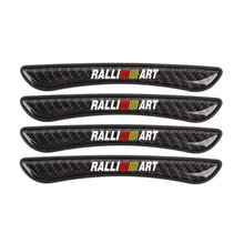 Load image into Gallery viewer, Brand New 4PCS Ralliart Real Carbon Fiber Anti Scratch Badge Car Door Handle Cover Trim