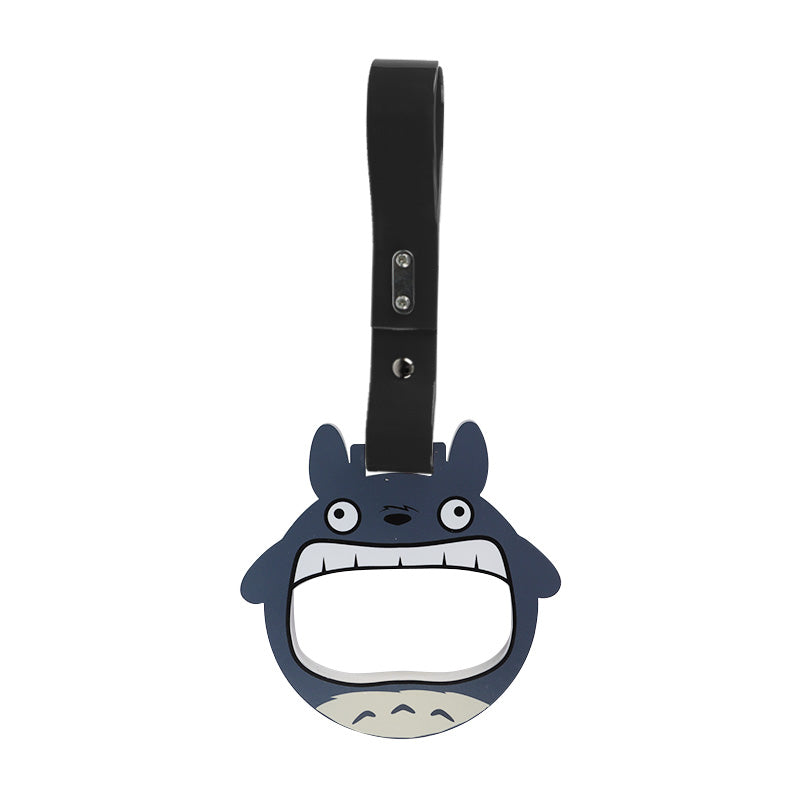 Brand New Anime Totoro JDM TSURIKAWA Ring Subway Train Bus Handle Black Strap Charm Drift