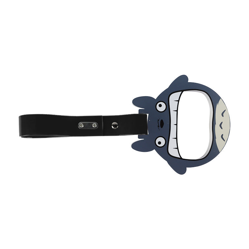 Brand New Anime Totoro JDM TSURIKAWA Ring Subway Train Bus Handle Black Strap Charm Drift