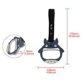 Brand New Anime Totoro JDM TSURIKAWA Ring Subway Train Bus Handle Black Strap Charm Drift