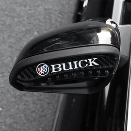 Brand New 2PCS Universal Buick Carbon Fiber Rear View Side Mirror Visor Shade Rain Shield Water Guard