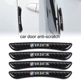 Brand New 4PCS Buick Real Carbon Fiber Anti Scratch Badge Car Door Handle Cover Trim