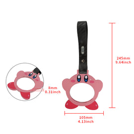 Brand New Anime Kirby JDM TSURIKAWA Ring Subway Train Bus Handle Carbon Fiber Strap Charm Drift