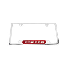 Load image into Gallery viewer, Brand New Universal 2PCS Camaro Chrome Metal License Plate Frame