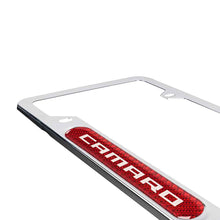 Load image into Gallery viewer, Brand New Universal 2PCS Camaro Chrome Metal License Plate Frame