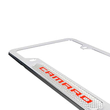Load image into Gallery viewer, Brand New Universal 1PCS Camaro Chrome Metal License Plate Frame