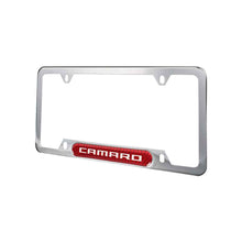 Load image into Gallery viewer, Brand New Universal 2PCS Camaro Chrome Metal License Plate Frame