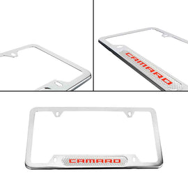 Brand New Universal 1PCS Camaro Chrome Metal License Plate Frame