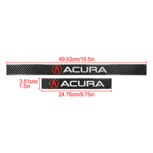 Load image into Gallery viewer, Brand New 4PCS Universal Acura Real Carbon Fiber Black Car Door Scuff Sill Cover Panel Step Protector