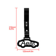 Load image into Gallery viewer, Brand New AE86 CAR Black JDM TSURIKAWA Ring Subway Train Bus Handle Black Strap Charm Drift