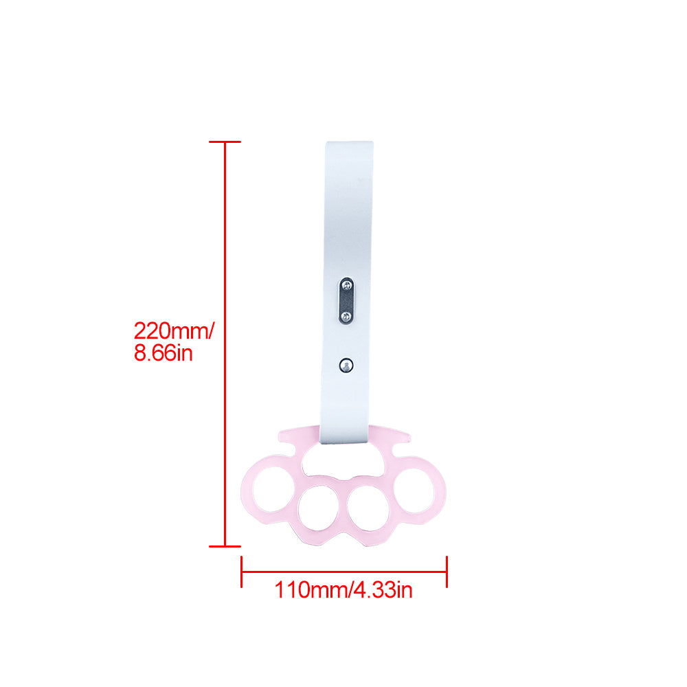 BRAND NEW KNUCKLES JDM TSURIKAWA Ring Subway Train Bus White Strap Charm Drift