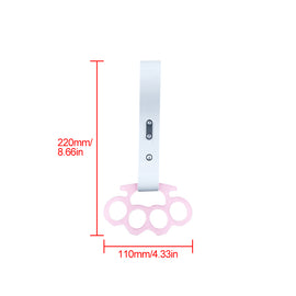 BRAND NEW KNUCKLES JDM TSURIKAWA Ring Subway Train Bus White Strap Charm Drift