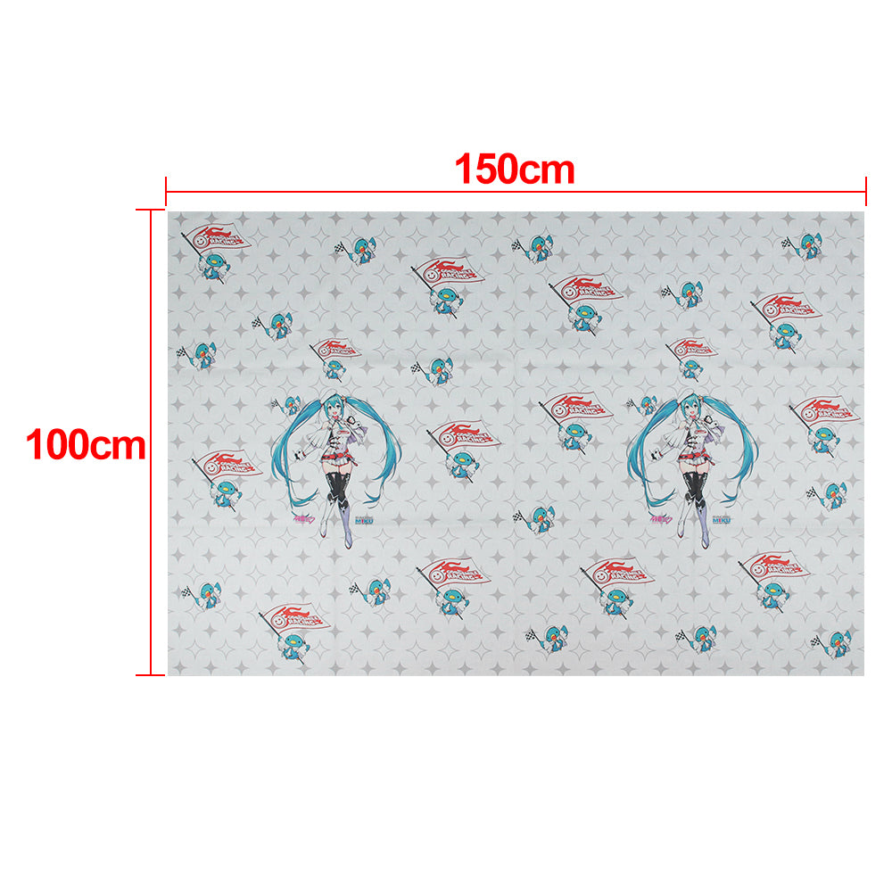 Brand New Hatsune Miku Fabric Material SEAT Cover Cloth For Universal Interior