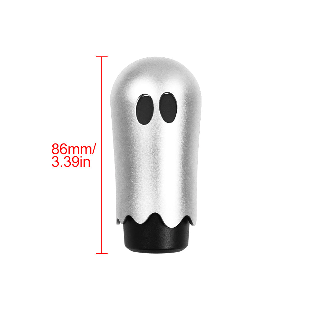 Brand New JDM Universal Ghost Aluminum Silver Manual Car Gear Shift Knob Stick Shifter M8 M10 M12