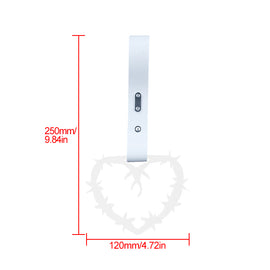 Brand New Barbed Wire Heart White JDM TSURIKAWA Ring Subway Train Bus Handle White Strap Charm Drift