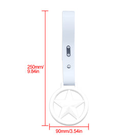 Brand New Round Star White JDM TSURIKAWA Ring Subway Train Bus Handle White Strap Charm Drift