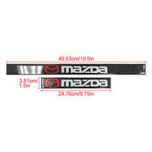 Load image into Gallery viewer, Brand New 4PCS Universal Mazda Real Carbon Fiber Black Car Door Scuff Sill Cover Panel Step Protector