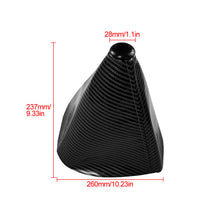 Load image into Gallery viewer, Brand New Universal GR SPORT Carbon Fiber Black Leather PVC Style Black Stitch Leather Gear Manual Shifter Shift Knob Boot