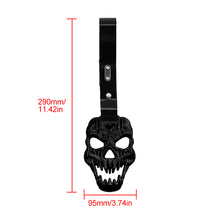 Load image into Gallery viewer, Brand New Skull Head Black JDM TSURIKAWA Ring Subway Train Bus Handle Black Strap Charm Drift
