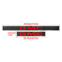 Load image into Gallery viewer, Brand New 4PCS Universal GMC Real Carbon Fiber Black Car Door Scuff Sill Cover Panel Step Protector