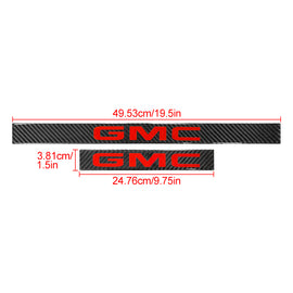 Brand New 4PCS Universal GMC Real Carbon Fiber Black Car Door Scuff Sill Cover Panel Step Protector