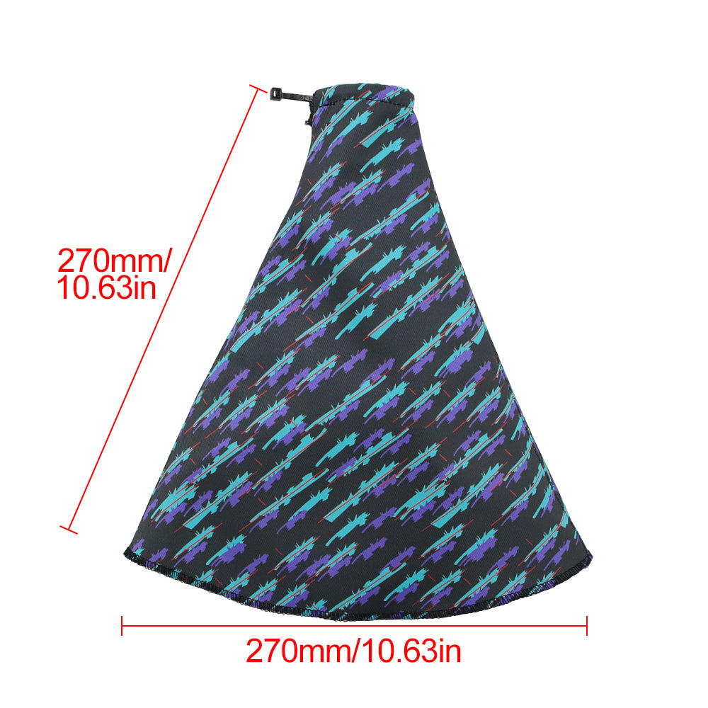 Brand New Universal HKS Pattern Style Black Stitch Fabric Gear Manual Shifter Shift Knob Boot