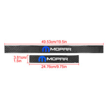 Load image into Gallery viewer, Brand New 4PCS Universal Mopar Real Carbon Fiber Black Car Door Scuff Sill Cover Panel Step Protector