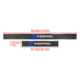 Brand New 4PCS Universal Mopar Real Carbon Fiber Black Car Door Scuff Sill Cover Panel Step Protector