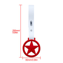 Load image into Gallery viewer, Brand New Round Star Red JDM TSURIKAWA Ring Subway Train Bus Handle White Strap Charm Drift