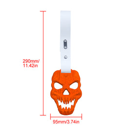 Brand New Skull Head Orange JDM TSURIKAWA Ring Subway Train Bus Handle White Strap Charm Drift