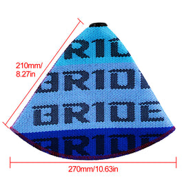 Brand New Bride Blue Rainbow Hyper FABRIC Shift Boot Cover MT/AT Car Universal