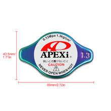Load image into Gallery viewer, Brand New JDM 1.3bar 9mm APEXI Racing Neo Chrome Racing Cap High Pressure Radiator Cap For Universal