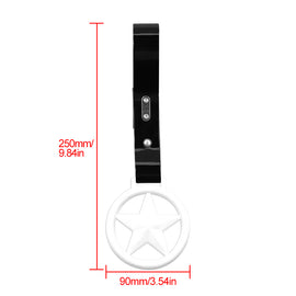 Brand New Round Star White JDM TSURIKAWA Ring Subway Train Bus Handle Black Strap Charm Drift